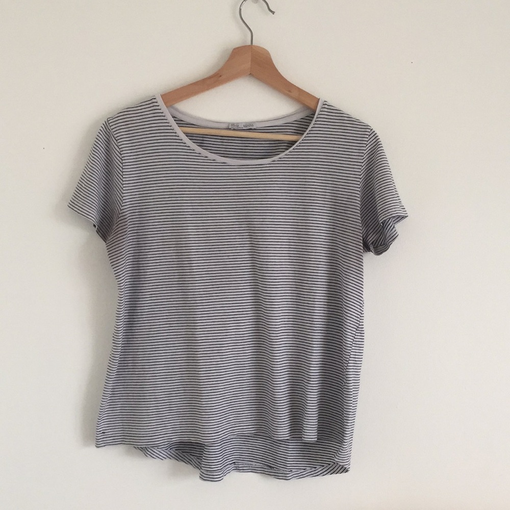 Striped Bateau Shirt (B/ W Collection)